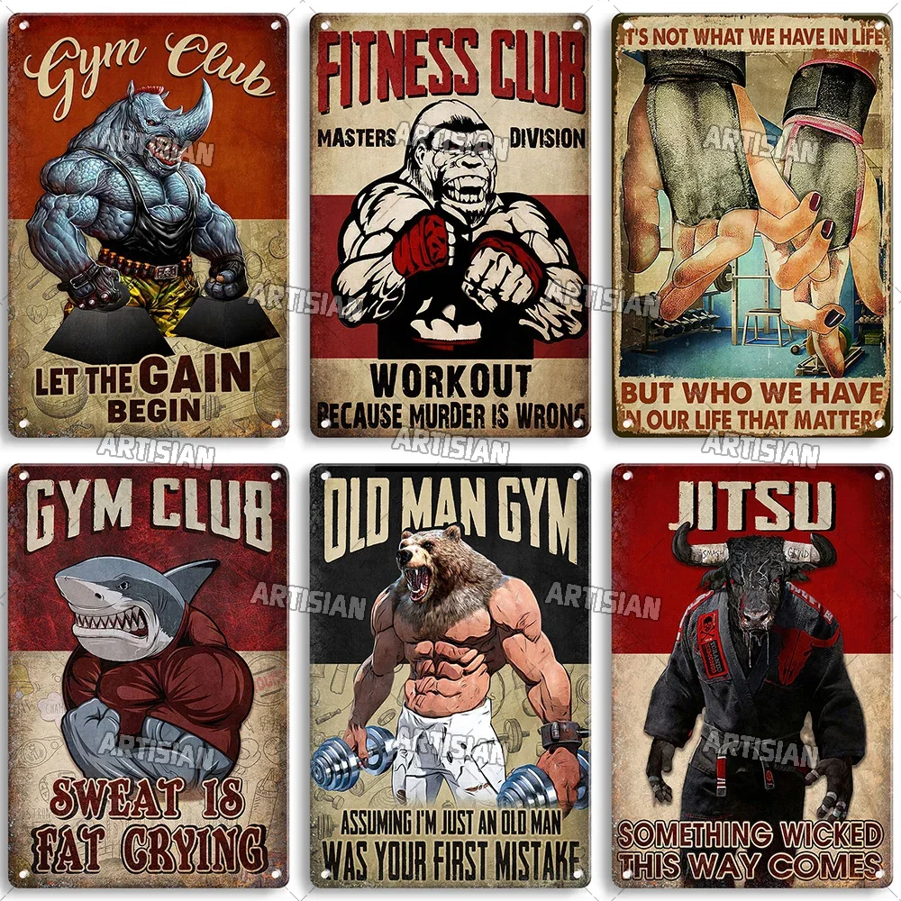 Home Gym On Wall - Papan Seni Lukisan Kata-Kata Inspiratif Klub