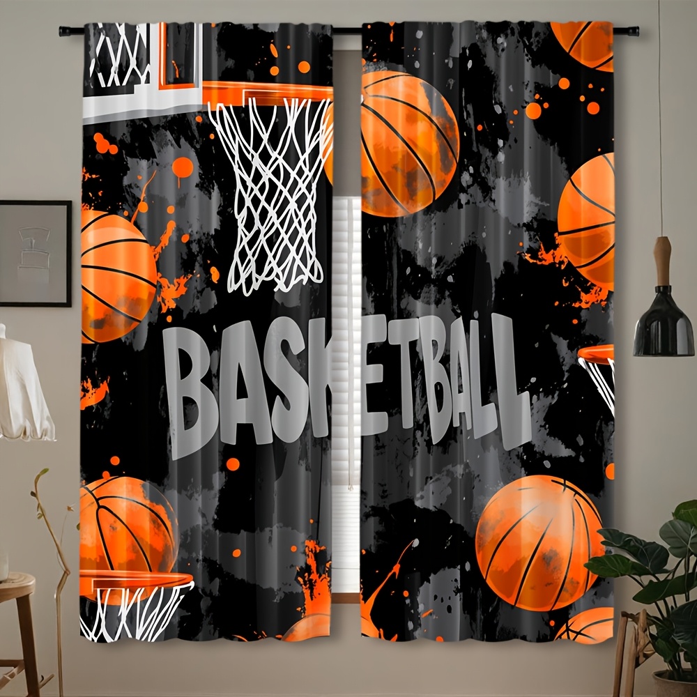 Home Gym Youtube - Tirai Basket Atletik Hitam Dekorasi Olahraga