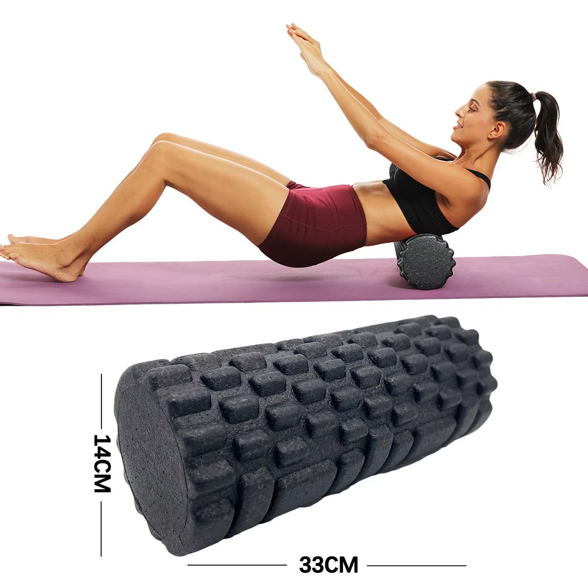 Home Gym House - 30/33Cm Rol Busa Kebugaran Rol Pijat