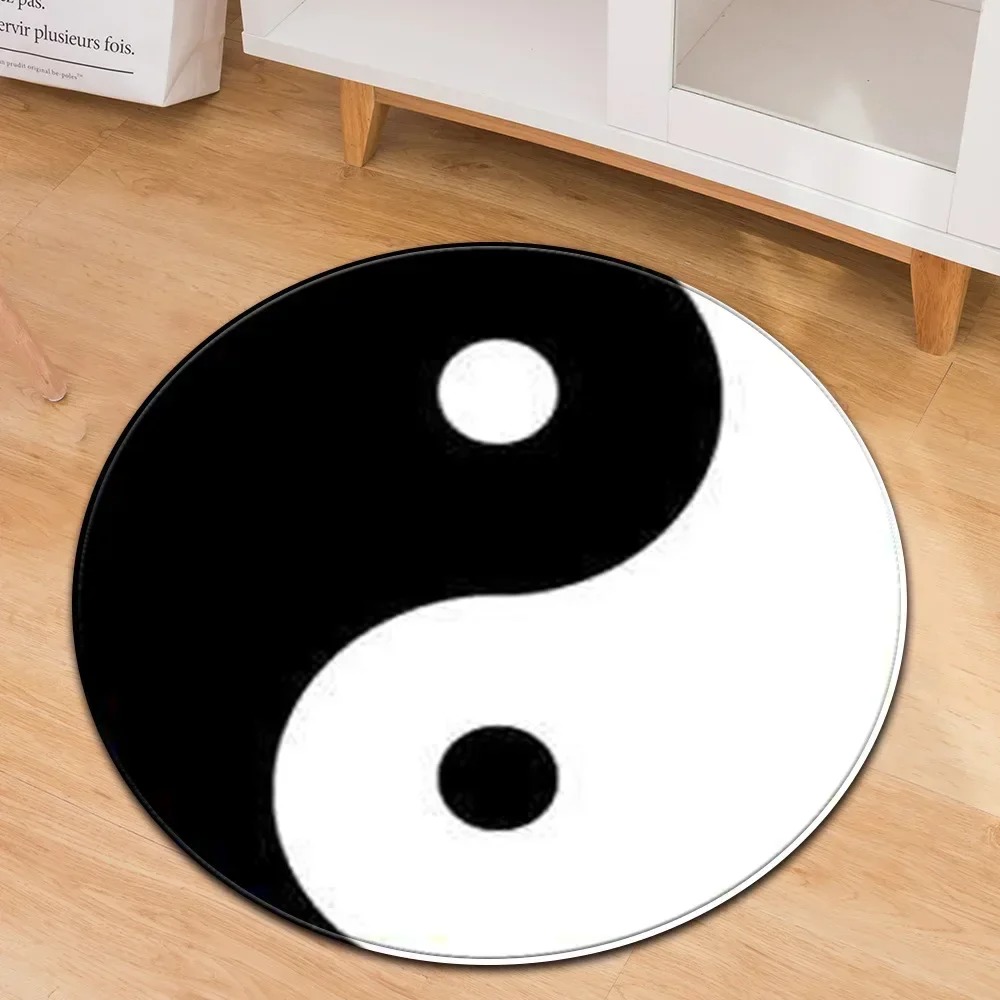 Home Gym Tunturi - Yin Yang Taiji Karpet Bulat Bunga