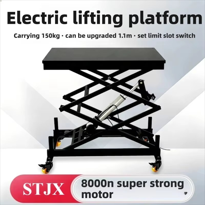 Adjustable Weight Bench - Platform Lift Gunting Listrik Kecil, Tinggi
