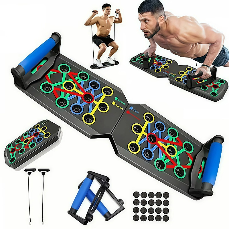 Home Gym Academy - Papan Push Up Lipat dengan Tali