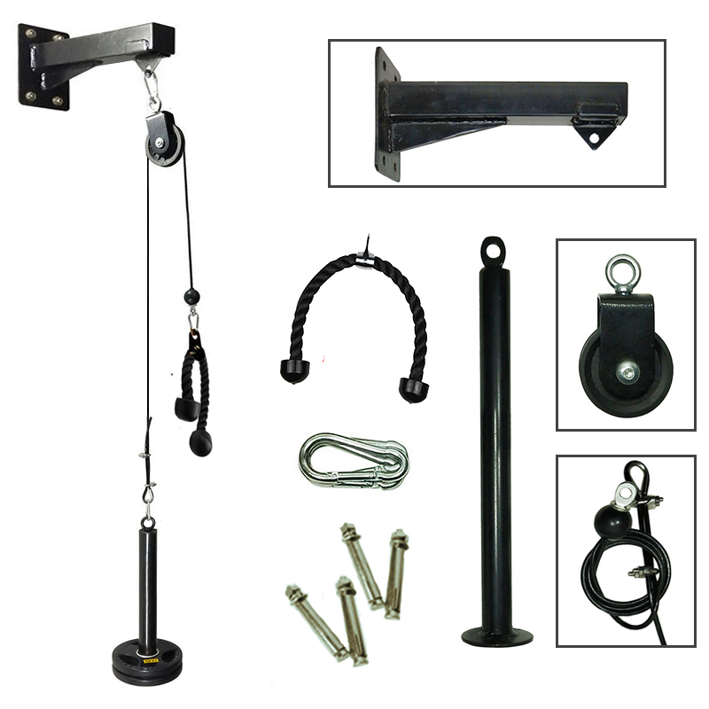 Gym Dinding Kebugaran DIY Katr - Home Gym Cable Pulley System ulasan dan harga