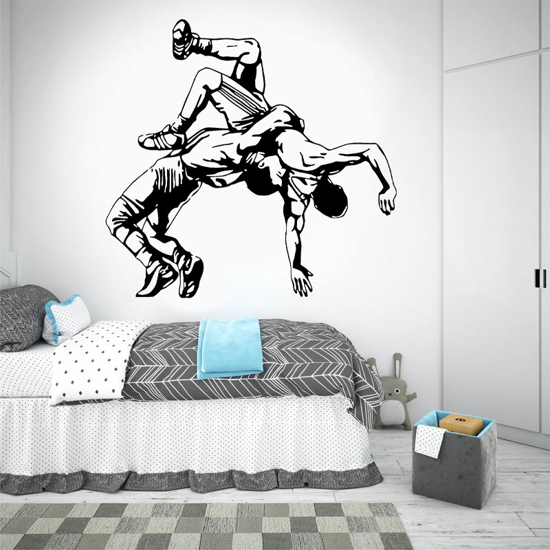 Stiker Dinding Lempar Gulat St - Home Gym On Wall ulasan dan harga