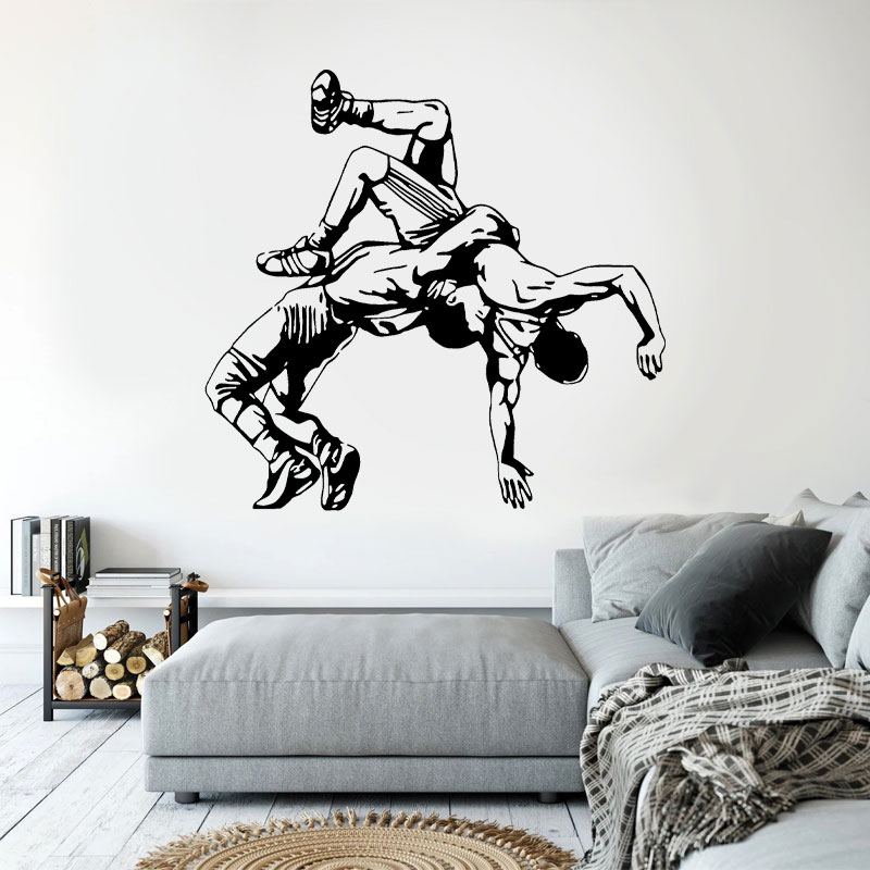 Stiker Dinding Lempar Gulat St - Home Gym On Wall ulasan dan harga