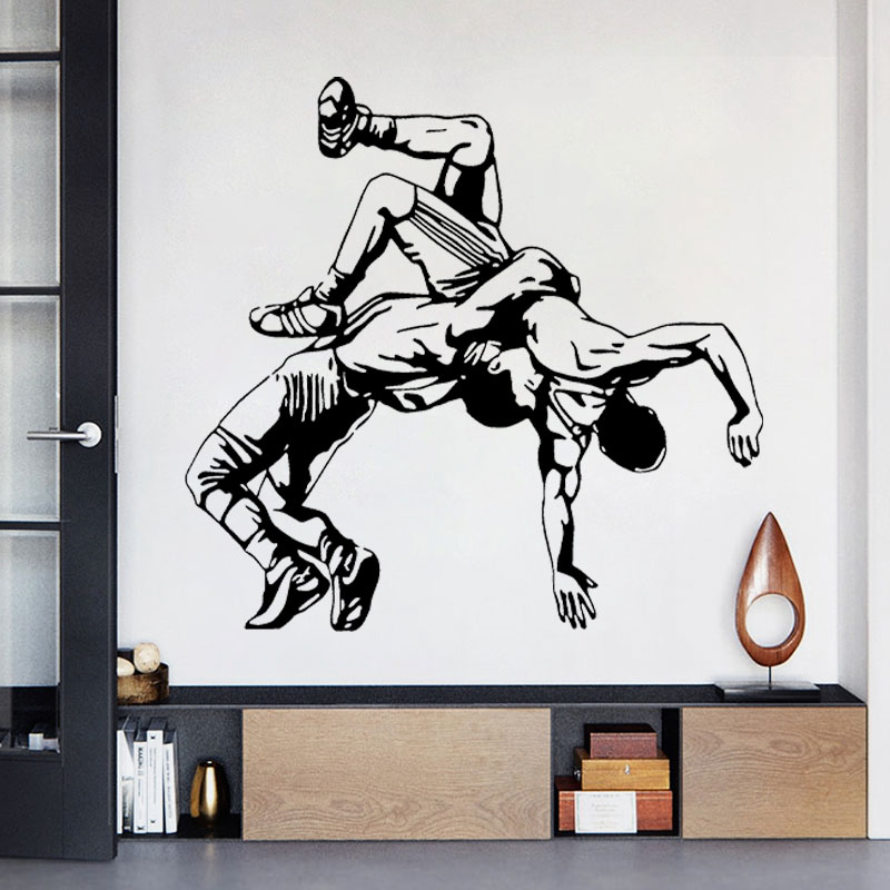 Stiker Dinding Lempar Gulat St - Home Gym On Wall ulasan dan harga