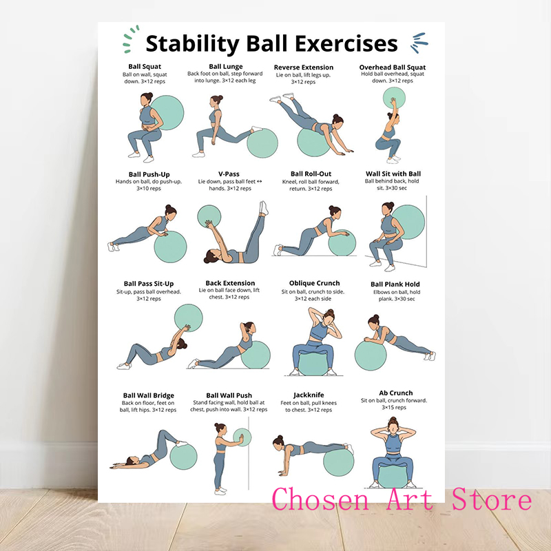 Poster Jadwal Latihan Kebugara - Home Gym On Wall ulasan dan harga