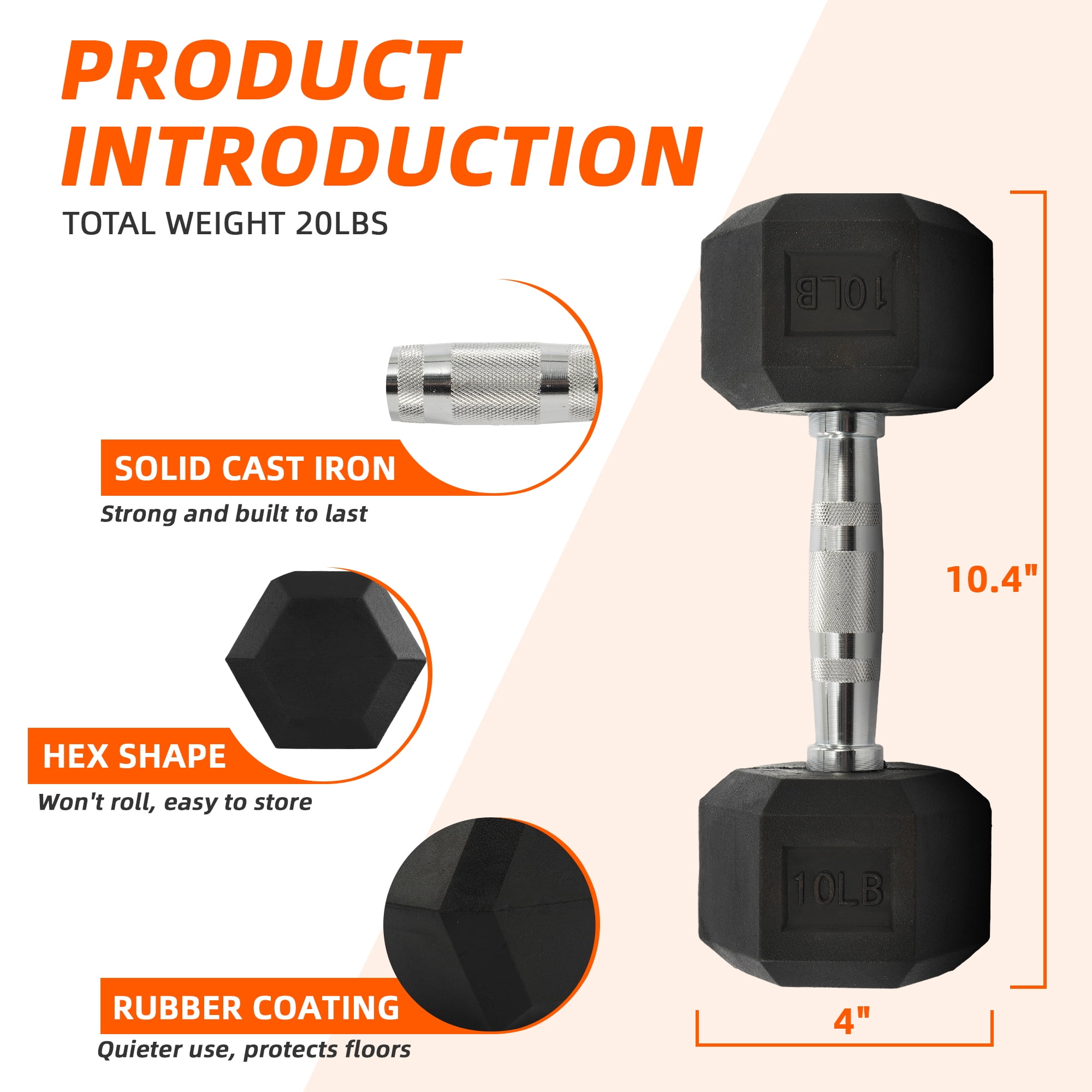 Dumbbell Hexagonal Berlapis Ka - Home Gym Academy ulasan dan harga