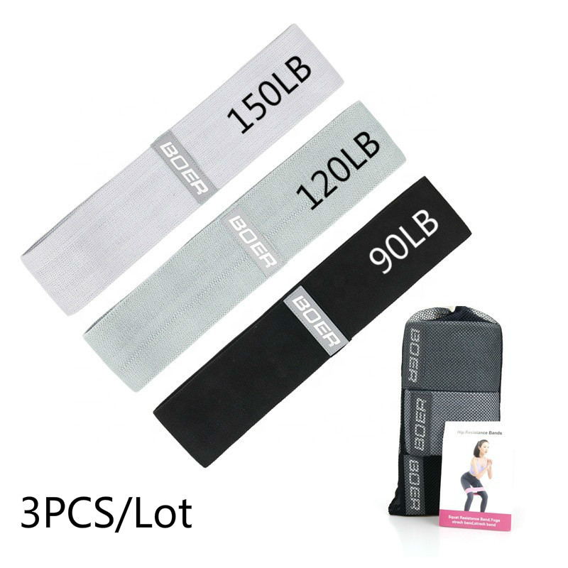 3PCS Wanita Pria Kain Resistan - Home Gym Academy ulasan dan harga
