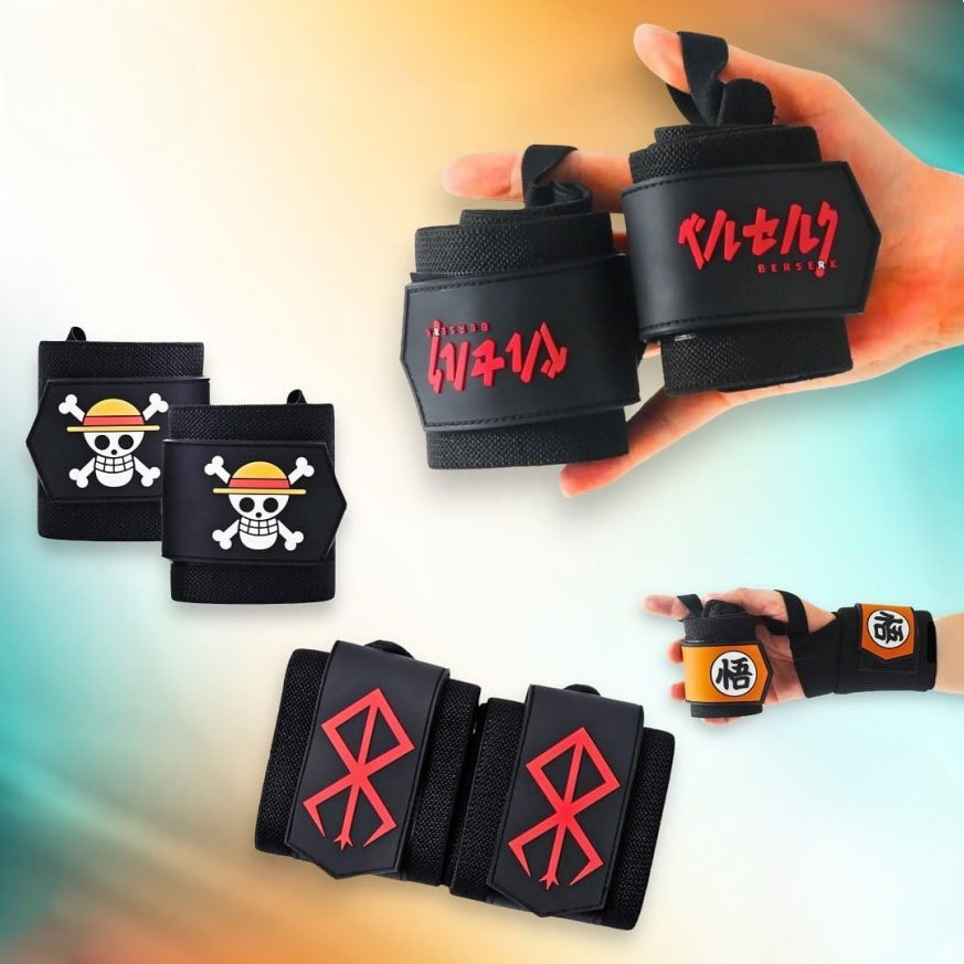 One Piece Naruto Berserk DRAGO - Lifting Straps Wrist ulasan dan harga