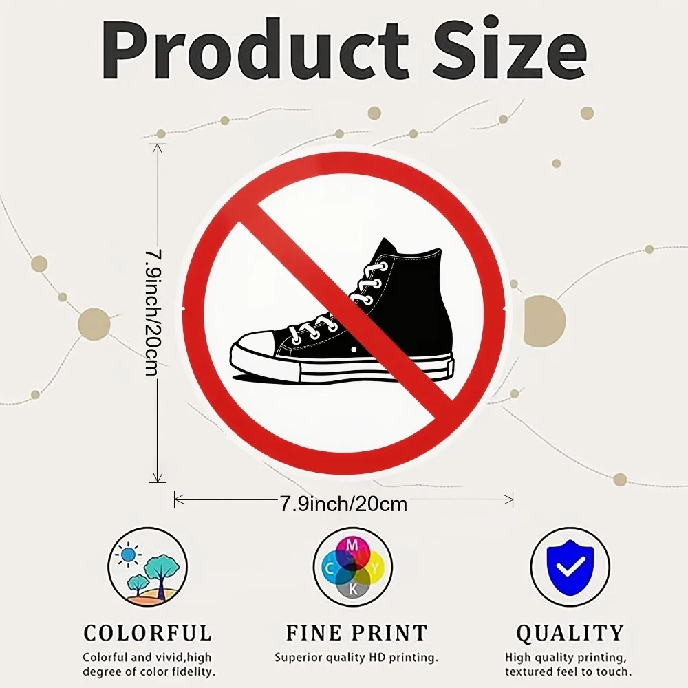 Tanda Dilarang Memakai Sepatu  - Home Gym Decor ulasan dan harga