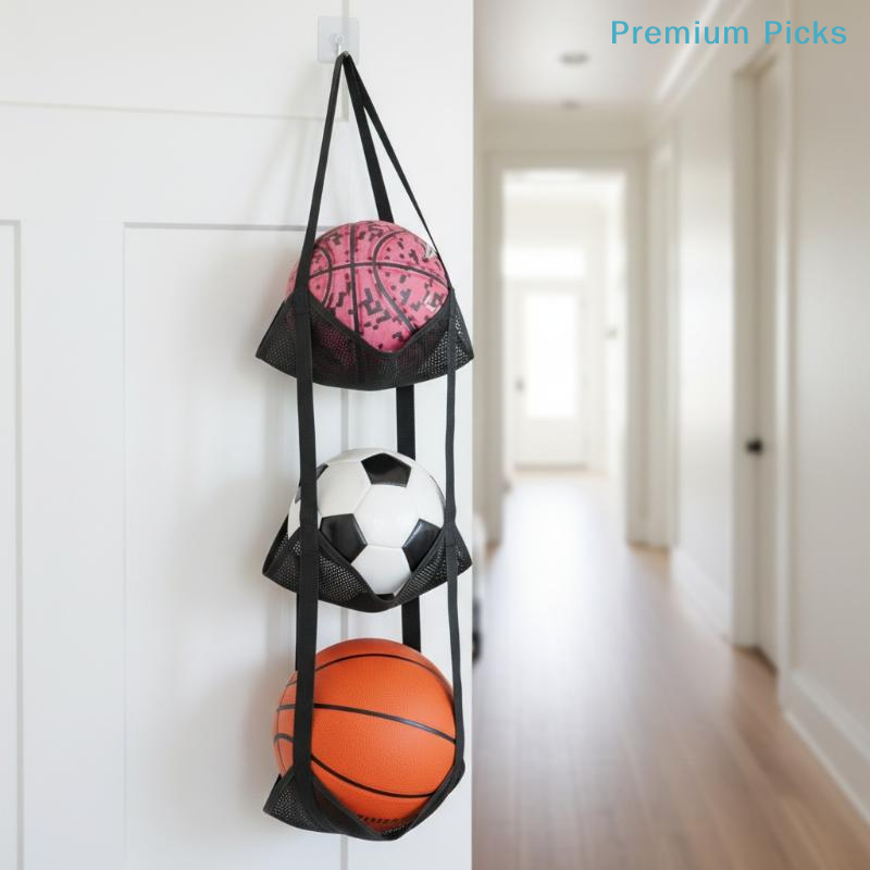 Organizer Penyimpanan Bola Bas - Home Gym On Wall ulasan dan harga