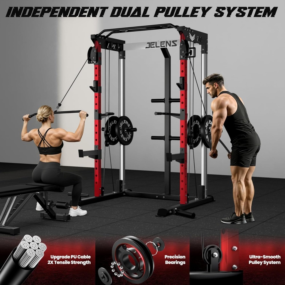 Rak Power Multi-Fungsi 2000LBS - Home Gym Cable Pulley System ulasan dan harga