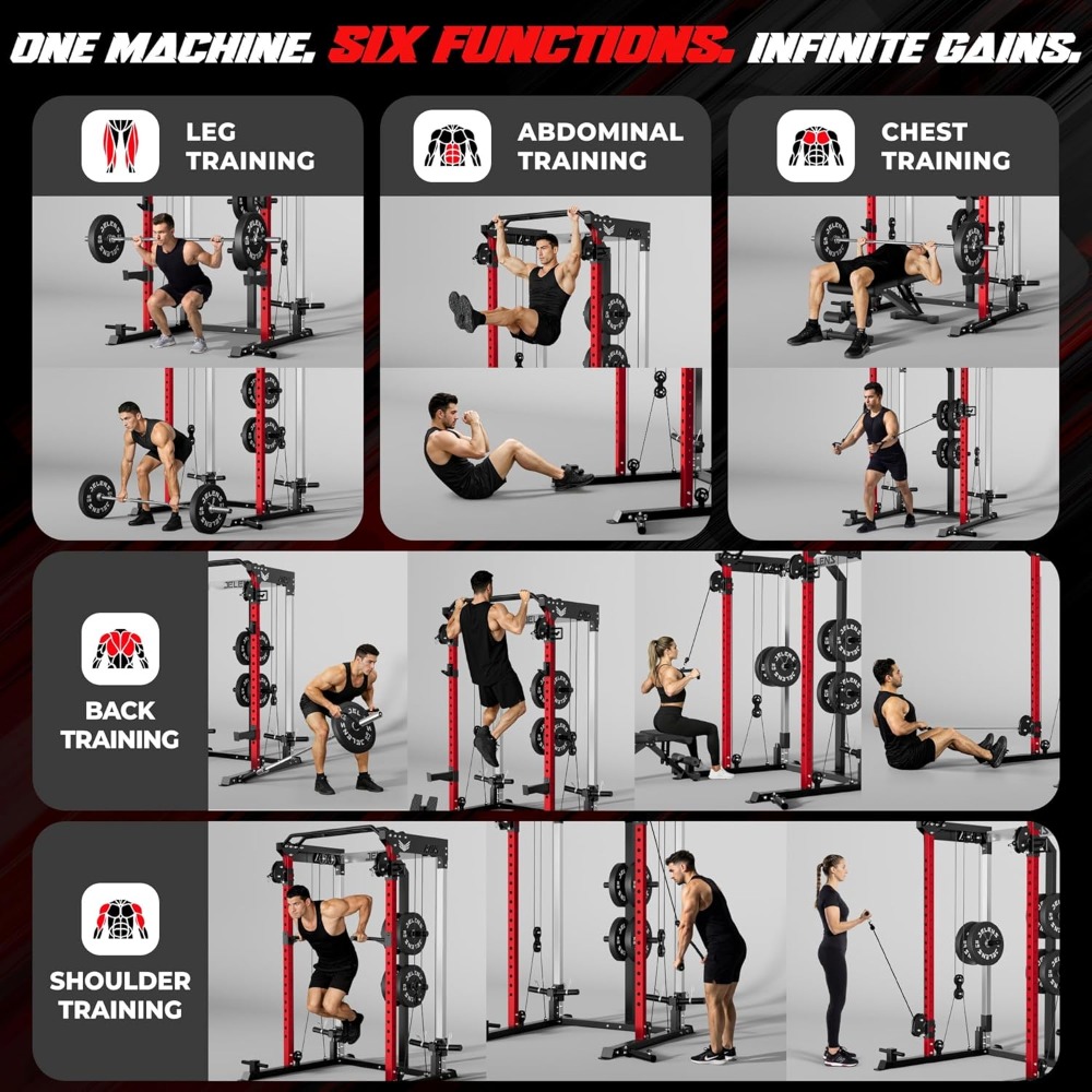 Rak Power Multi-Fungsi 2000LBS - Home Gym Cable Pulley System ulasan dan harga