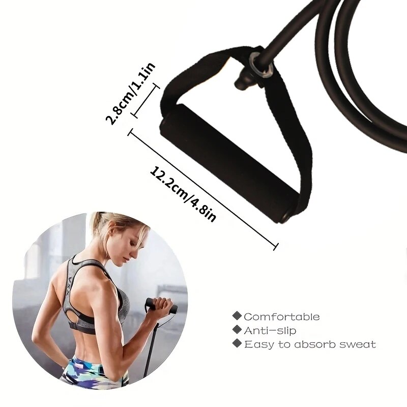 Resistance Band Dengan Peganga - Home Gym Tools ulasan dan harga