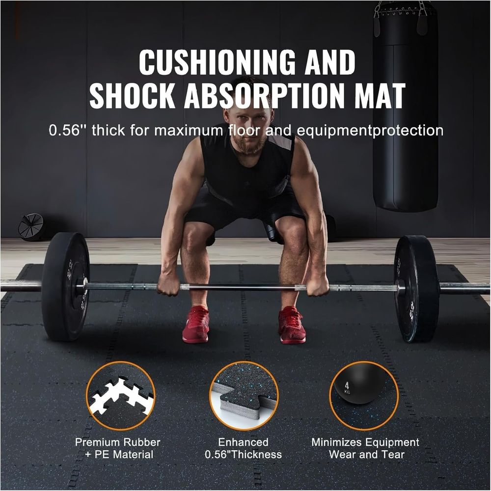 Matras Olahraga Karet Busa Int - Home Gym Rubber Flooring ulasan dan harga