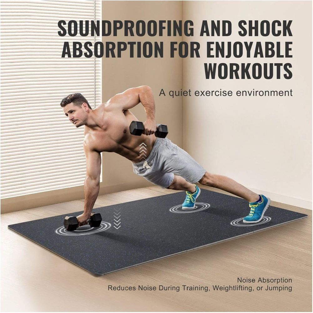 Matras Olahraga Karet Busa Int - Home Gym Rubber Flooring ulasan dan harga