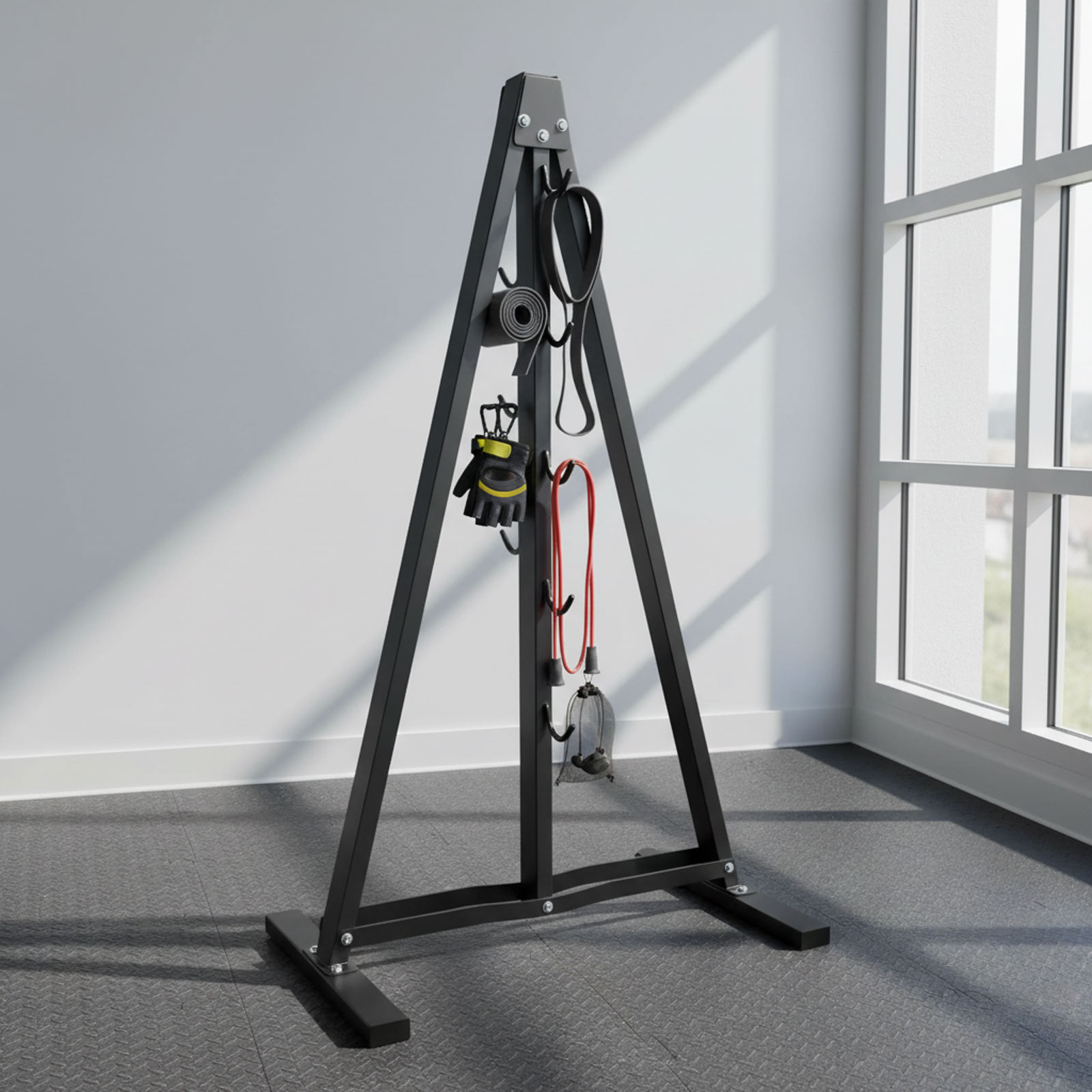 Rak Penyimpanan Alat Latihan L - Home Gym Cable ulasan dan harga