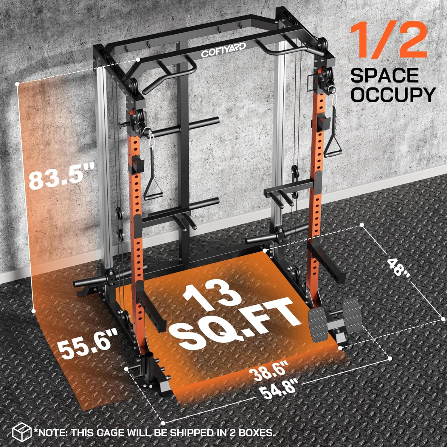 Power Cage, Power Rack dengan  - Home Gym Cable Pulley System ulasan dan harga