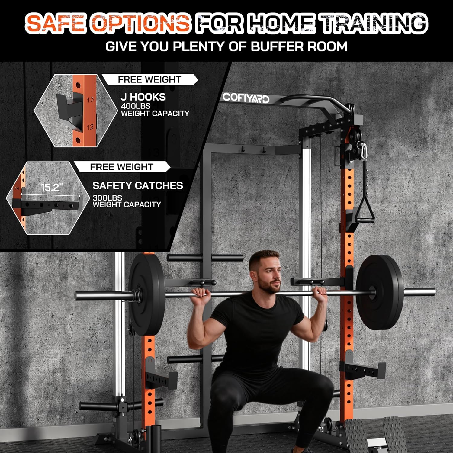 Power Cage, Power Rack dengan  - Home Gym Cable Pulley System ulasan dan harga