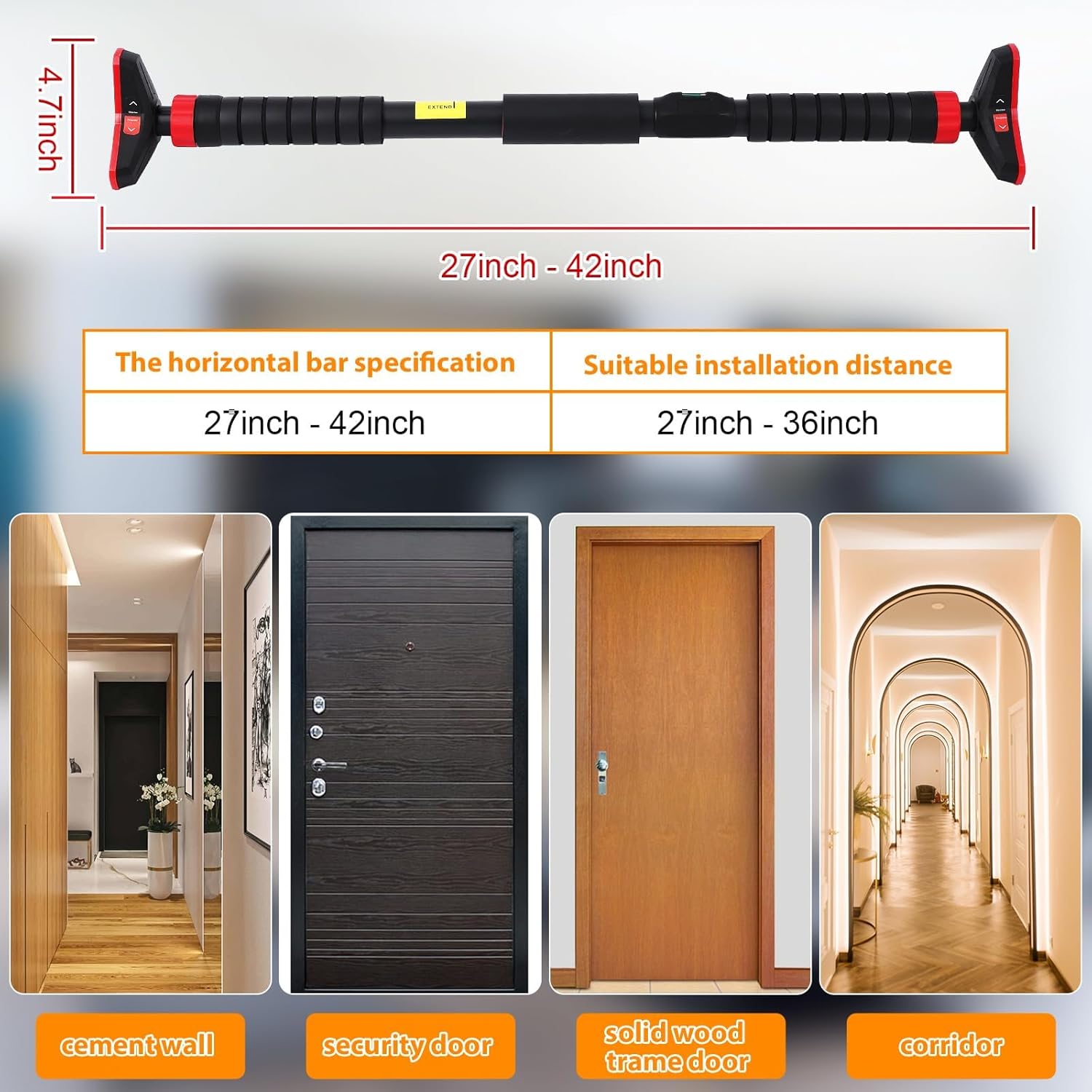 Pull-Up Bar, Chin Up Bar untuk - Home Gym Needs ulasan dan harga