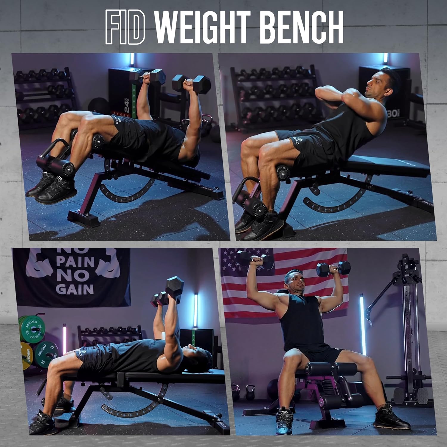 Bangku Angkat Beban untuk Gym  - Adjustable Weight Bench ulasan dan harga
