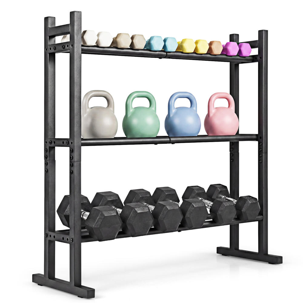 Rak Dumbbell 3 Tingkat Heavy D - Home Gym Equipments ulasan dan harga