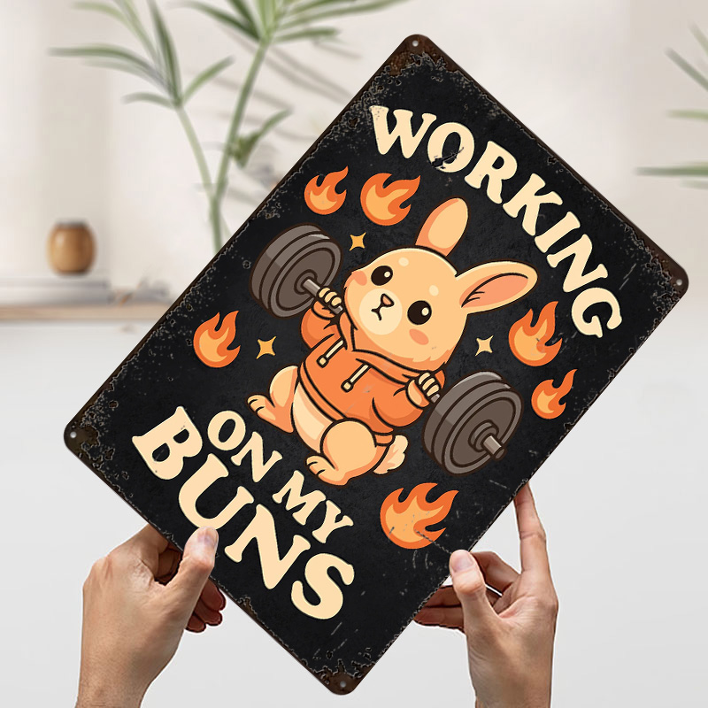 Working On My Buns – Poster Pl - Home Gym On Wall ulasan dan harga
