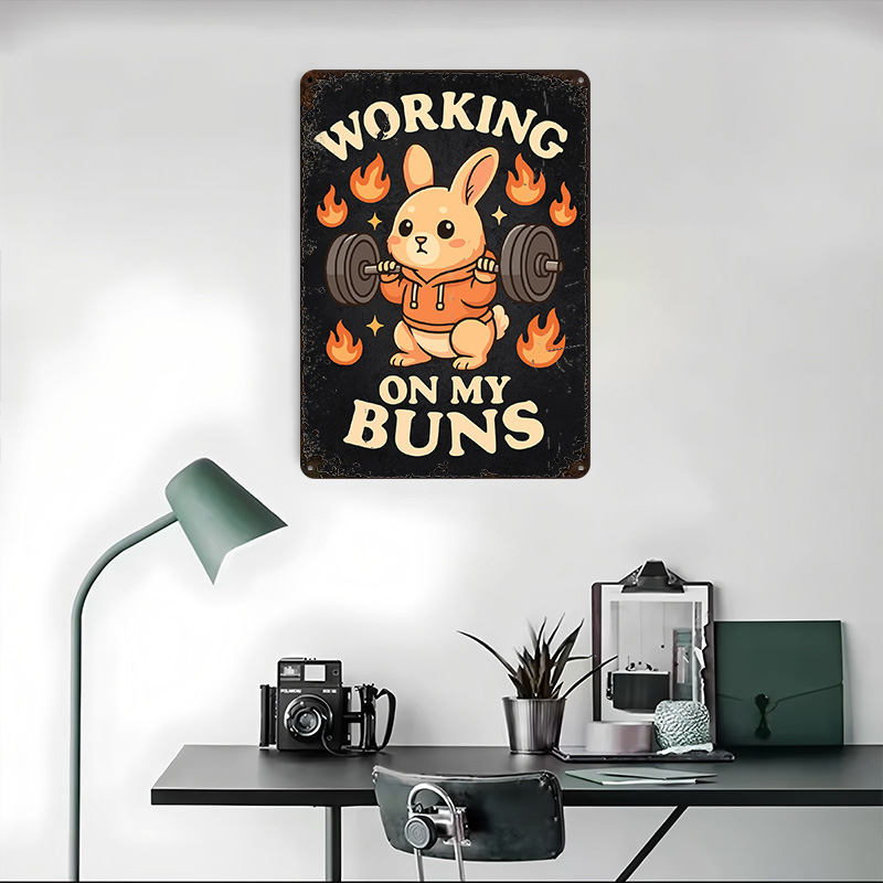 Working On My Buns – Poster Pl - Home Gym On Wall ulasan dan harga