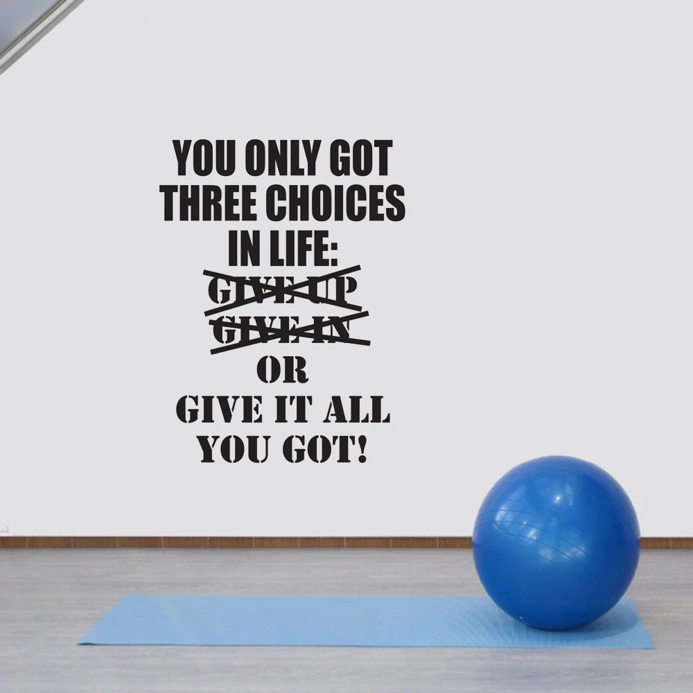Stiker dinding budaya GYM, 1 b - Home Gym On Wall ulasan dan harga