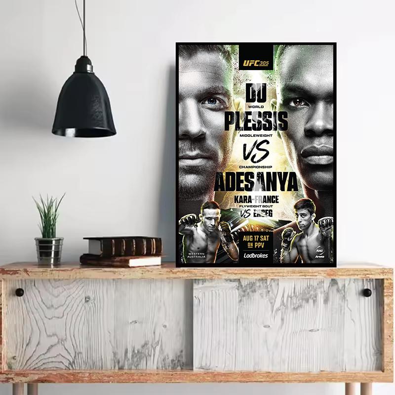 Poster Pertarungan Gelar Kejua - Home Gym On Wall ulasan dan harga