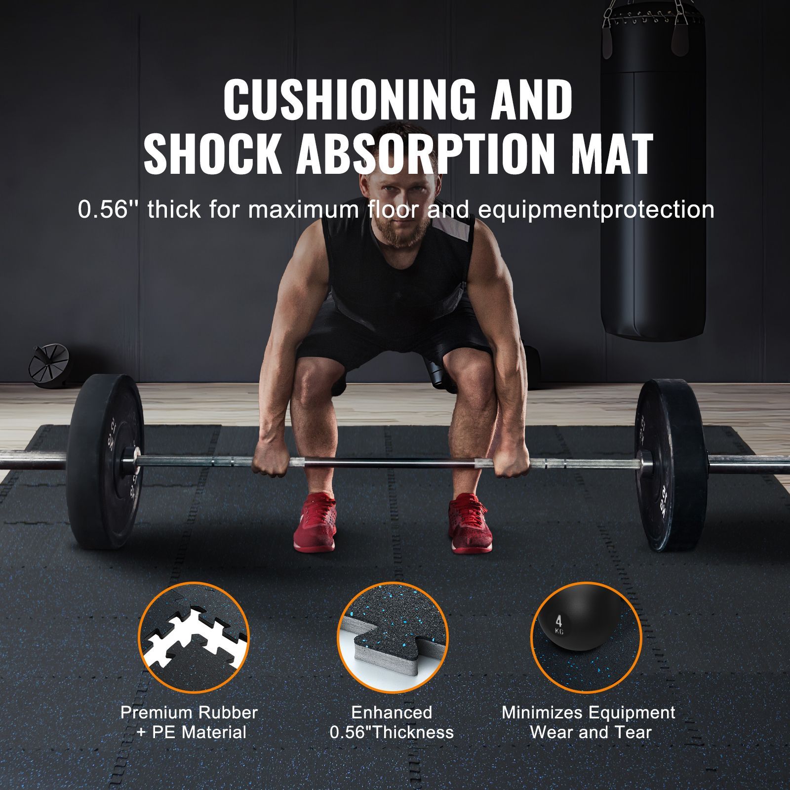 Matras Lantai Gym Tebal 0,56 I - Home Gym Rubber Flooring ulasan dan harga