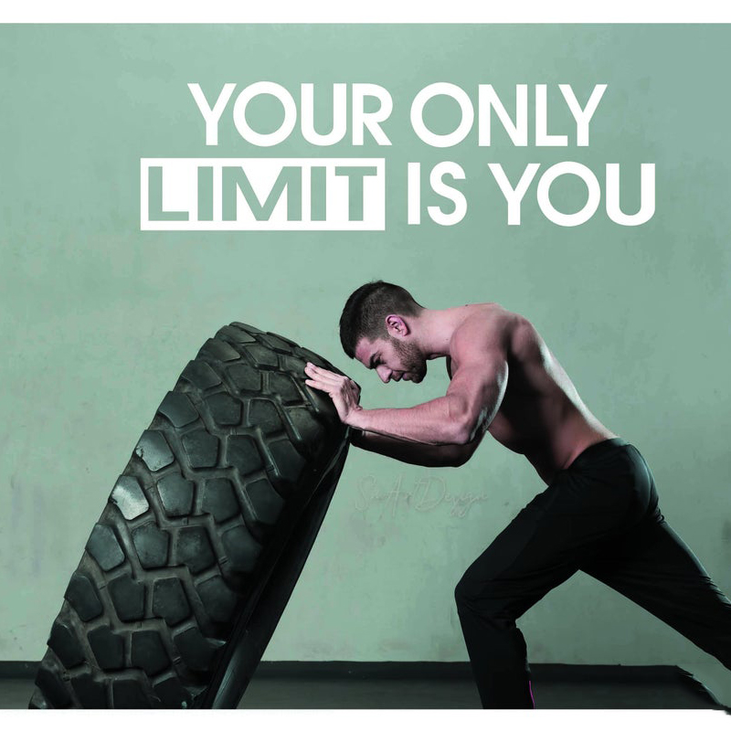Satu-satunya Batas Anda Adalah - Home Gym On Wall ulasan dan harga