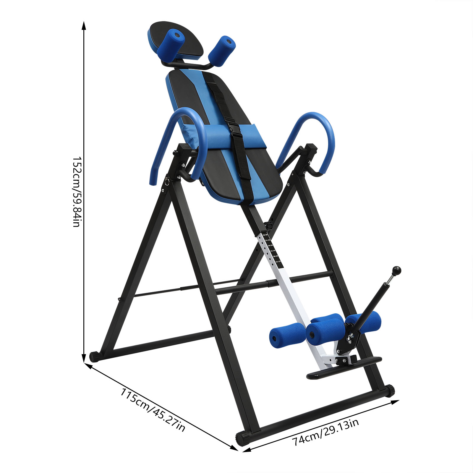 Meja Inversi Hitam / Merah / B - Home Gym Needs ulasan dan harga