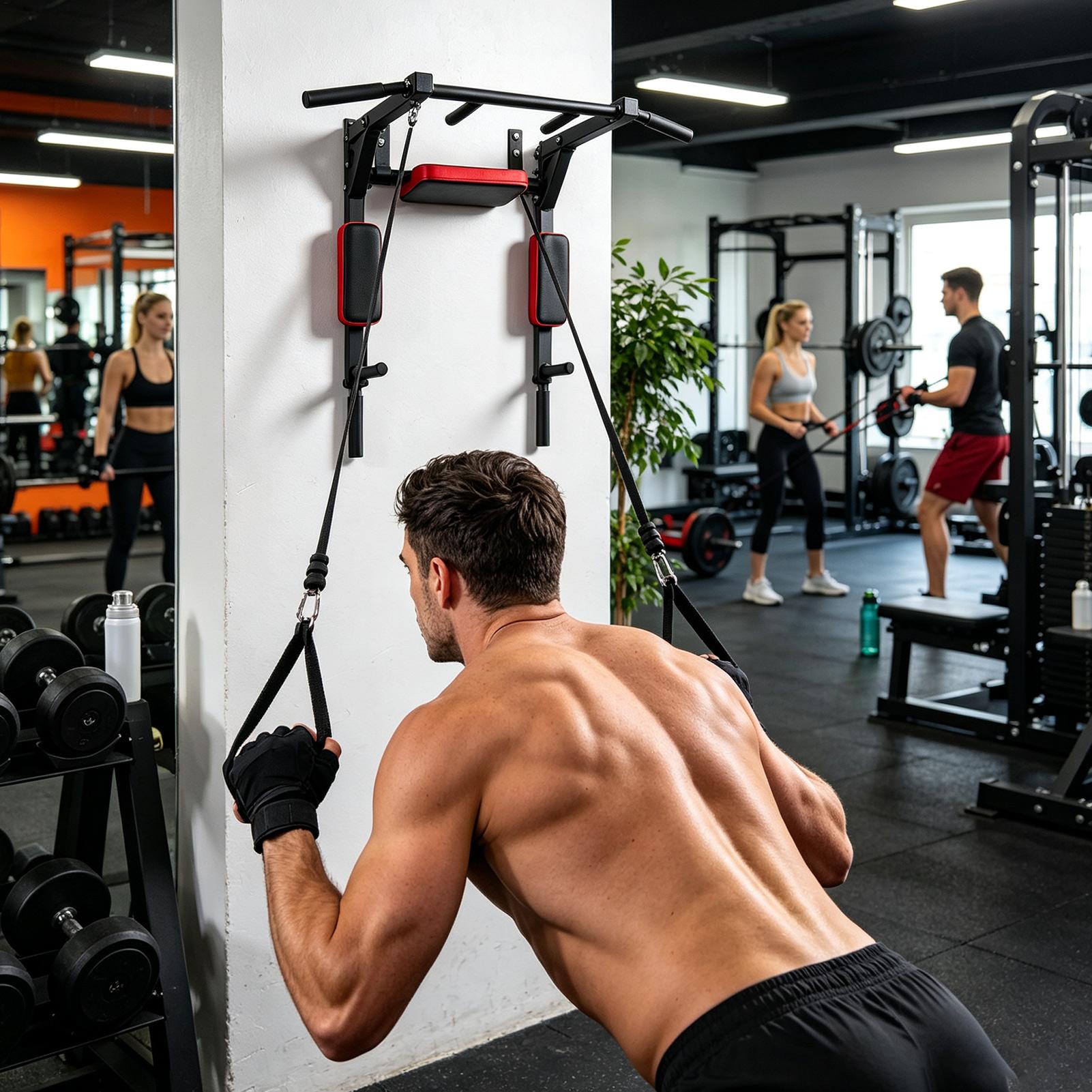 Bar Pull-up Dinding Multifungs - Home Gym On Wall ulasan dan harga